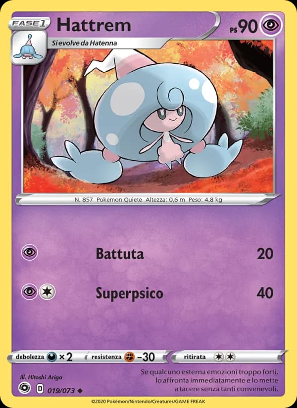 Hattrem card in Italian