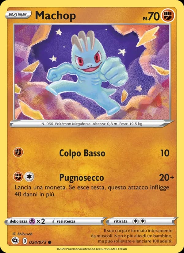 Machop card in Italian