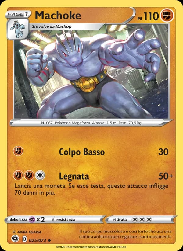 Machoke card in Italian