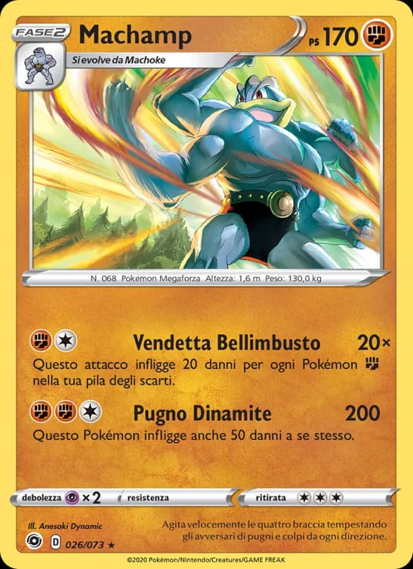 Machamp card in Italian