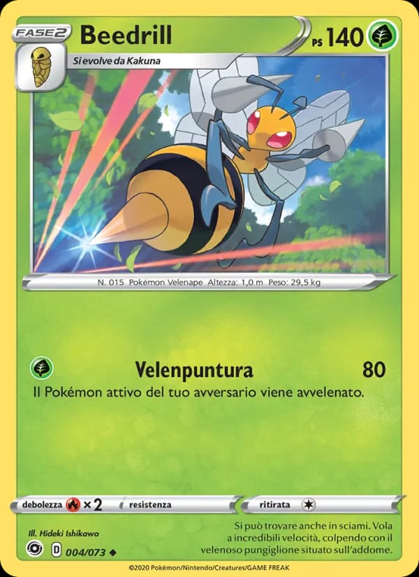 Beedrill card in Italian