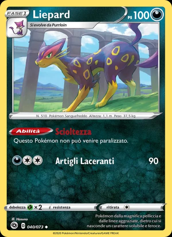 Liepard card in Italian