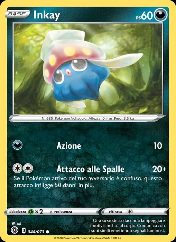 Inkay card in Italian