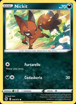 Nickit card in Italian