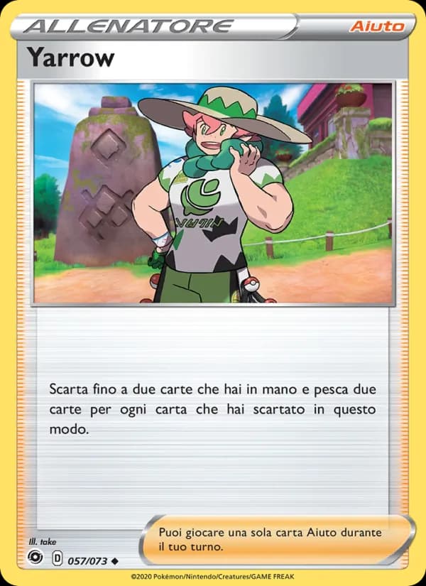 Yarrow card in Italian
