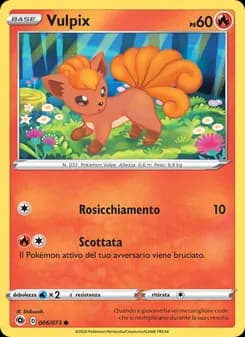 Vulpix card in Italian