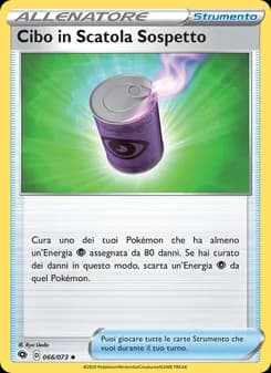 Cibo in Scatola Sospetto card in Italian