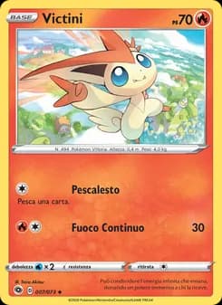 Victini card in Italian