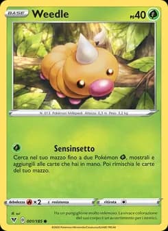 Weedle card in Italian