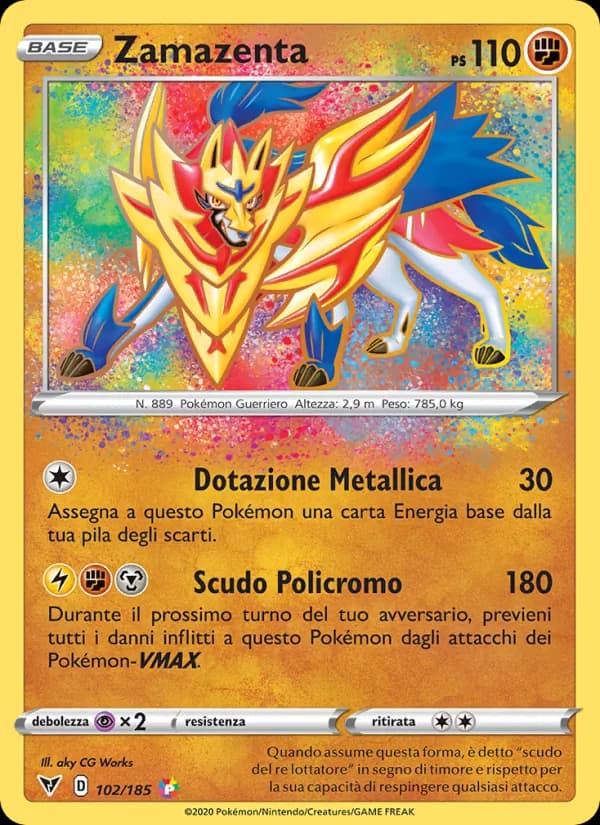 Zamazenta card in Italian