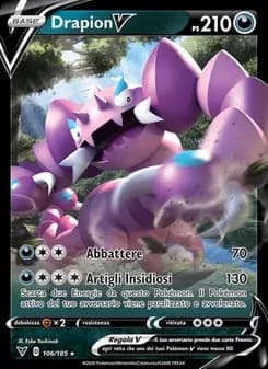Drapion V card in Italian