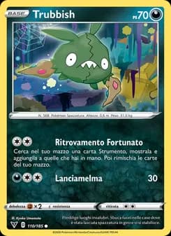 Trubbish card in Italian