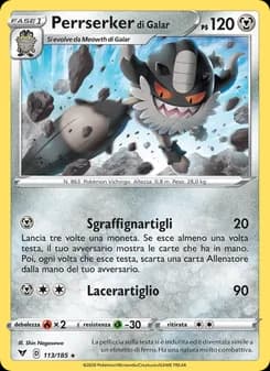 Perrserker di Galar card in Italian