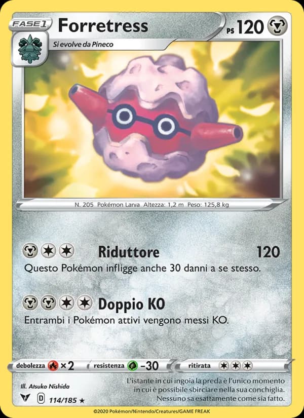 Forretress card in Italian