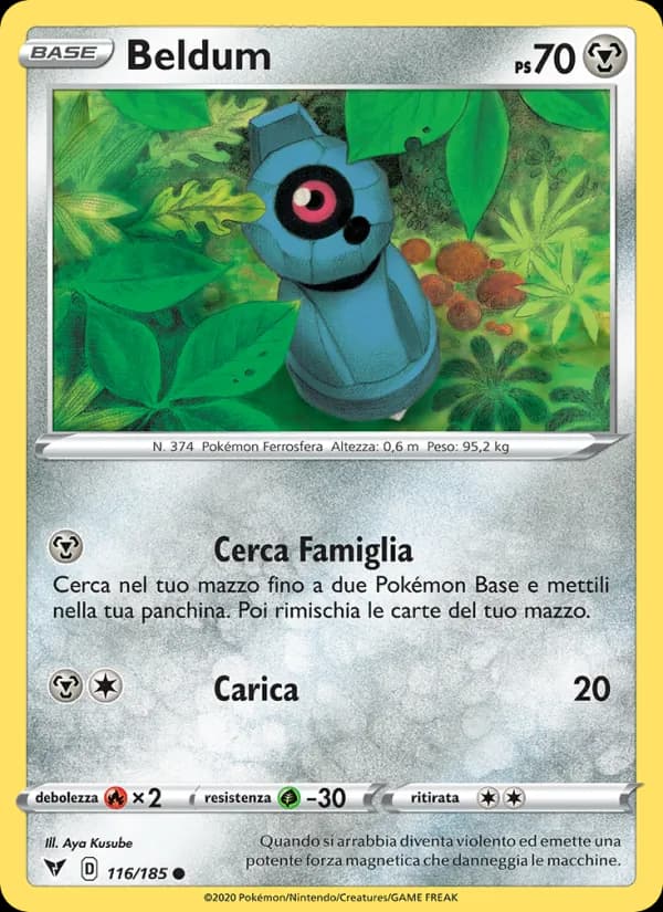 Beldum card in Italian