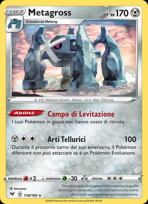 Metagross card in Italian