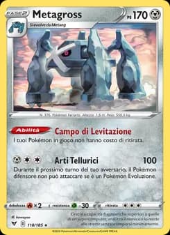 Metagross card in Italian