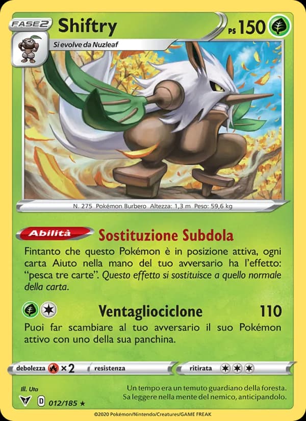 Shiftry card in Italian