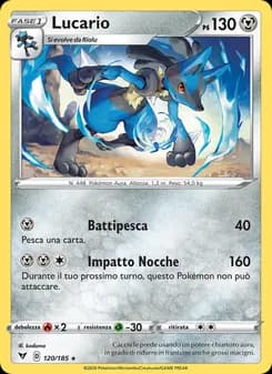 Lucario card in Italian