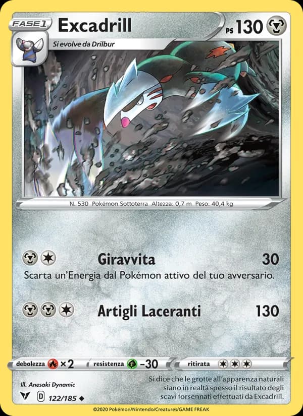 Excadrill card in Italian