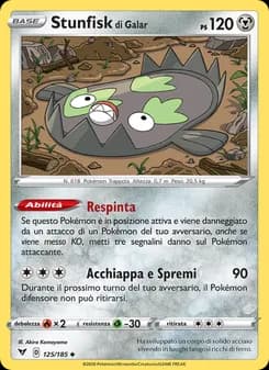 Stunfisk di Galar card in Italian