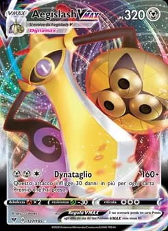 Aegislash VMAX card in Italian