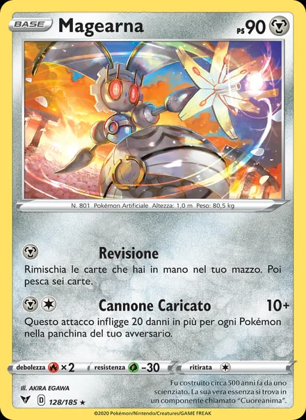 Magearna card in Italian