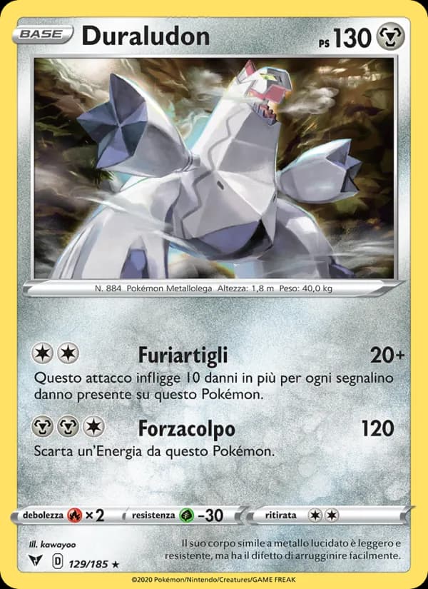 Duraludon card in Italian