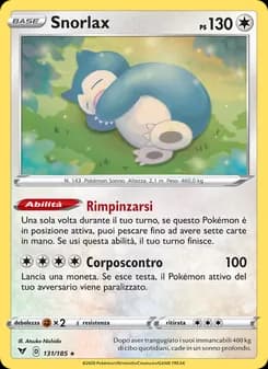 Snorlax card in Italian