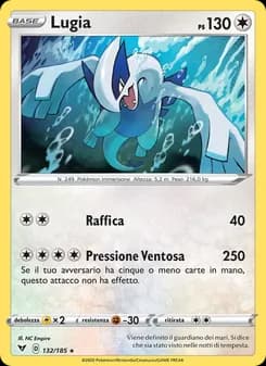 Lugia card in Italian