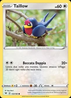 Taillow card in Italian