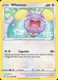 Whismur card in Italian