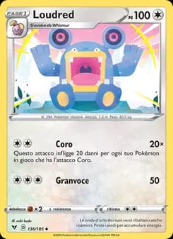 Loudred card in Italian