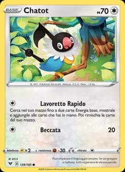 Chatot card in Italian