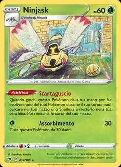 Ninjask card in Italian