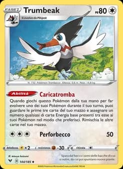 Trumbeak card in Italian
