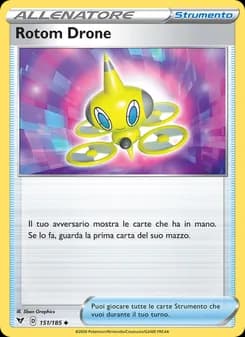 Rotom Drone card in Italian