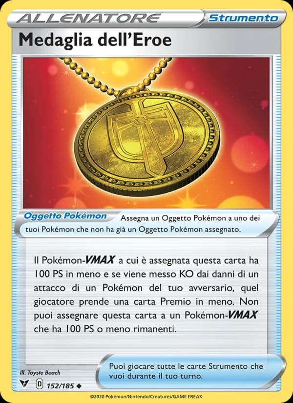Medaglia dell'Eroe card in Italian