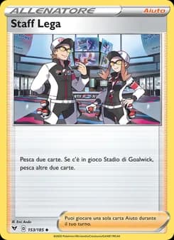 Staff Lega card in Italian