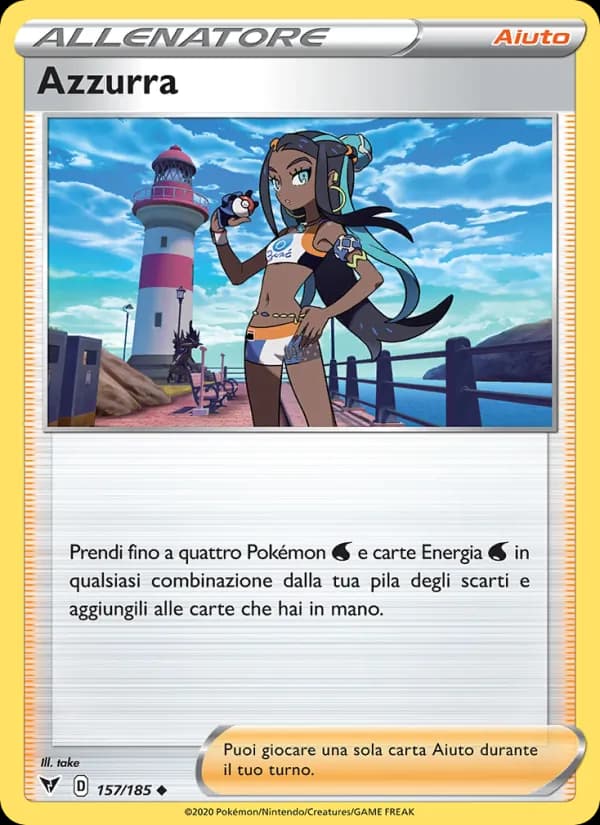 Azzurra card in Italian