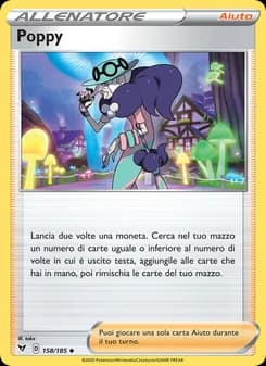 Poppy card in Italian