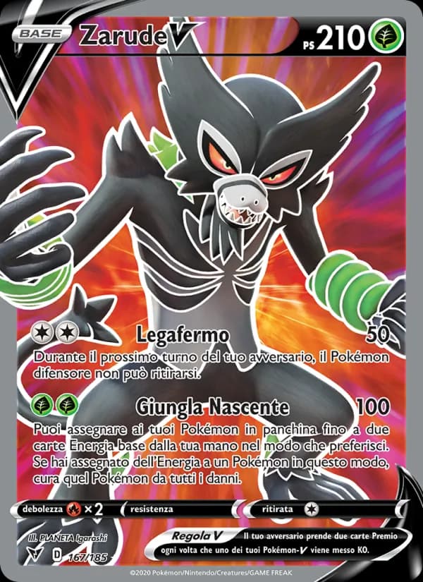 Zarude V card in Italian