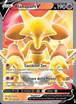 Alakazam V card in Italian