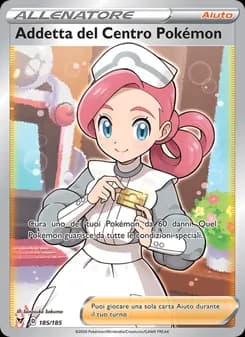 Addetta del Centro Pokémon card in Italian
