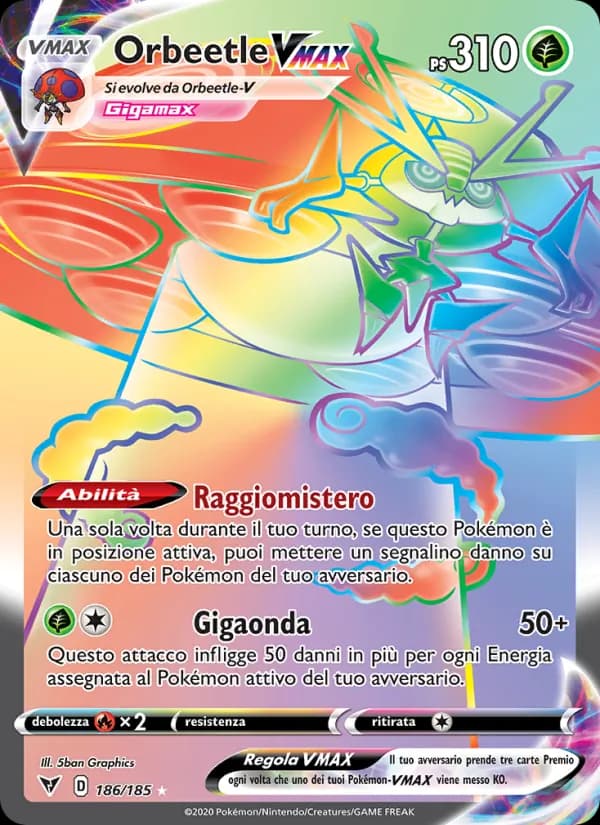 Orbeetle VMAX card in Italian