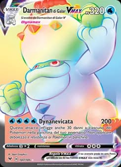 Darmanitan di Galar VMAX card in Italian