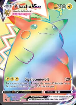 Pikachu VMAX card in Italian