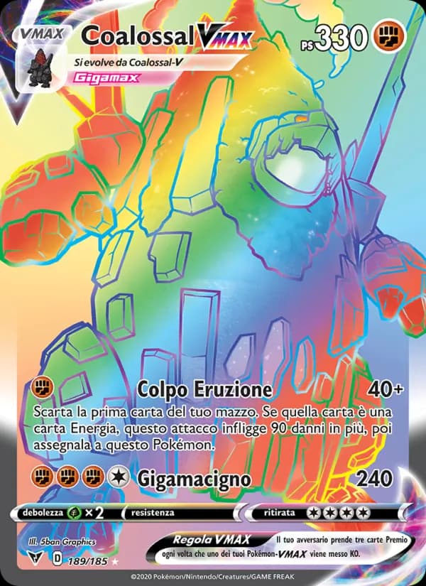 Coalossal VMAX card in Italian