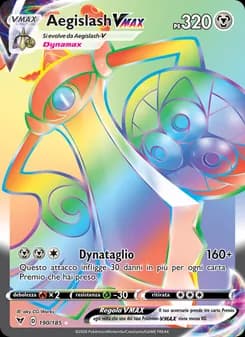 Aegislash VMAX card in Italian