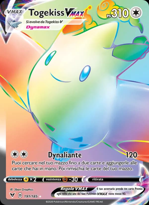 Togekiss VMAX card in Italian
